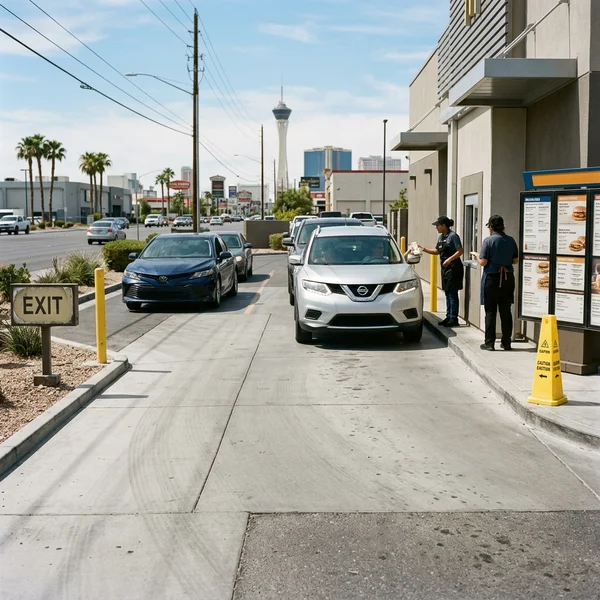 Drive-thru after cleaning