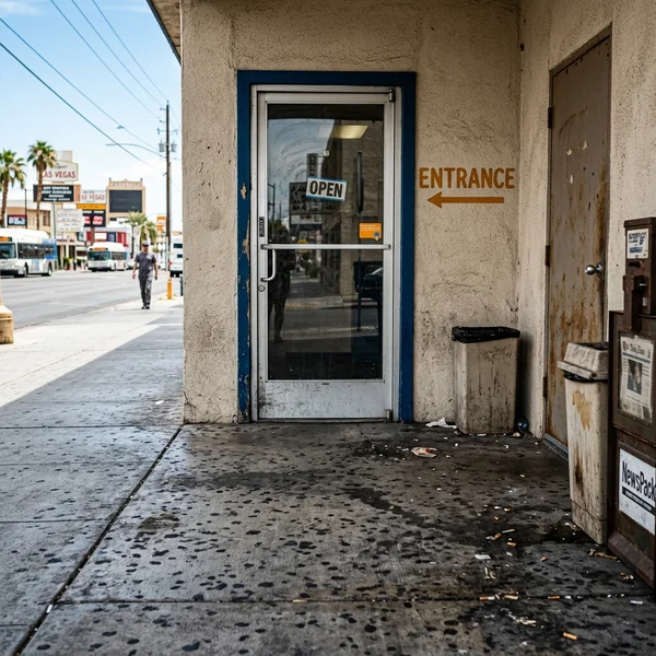 Before storefront cleaning
