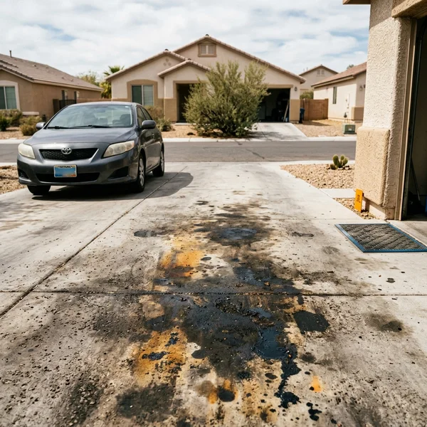 Driveway before cleaning