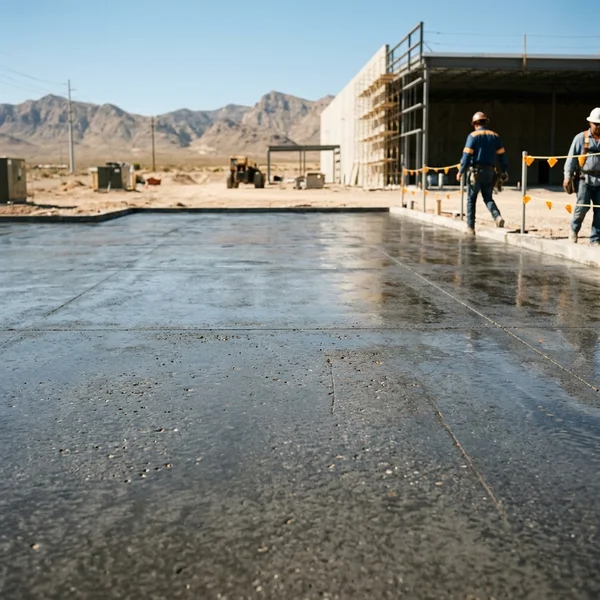 Sealed concrete with rich finish