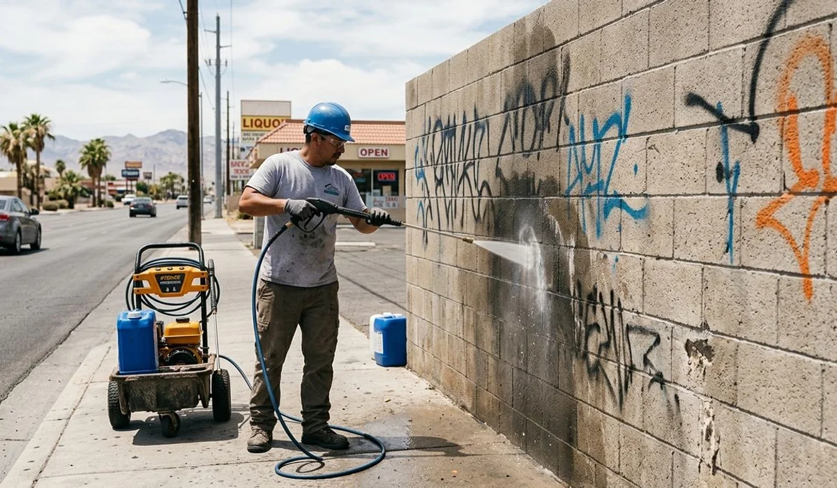 Graffiti removal within hours of being reported